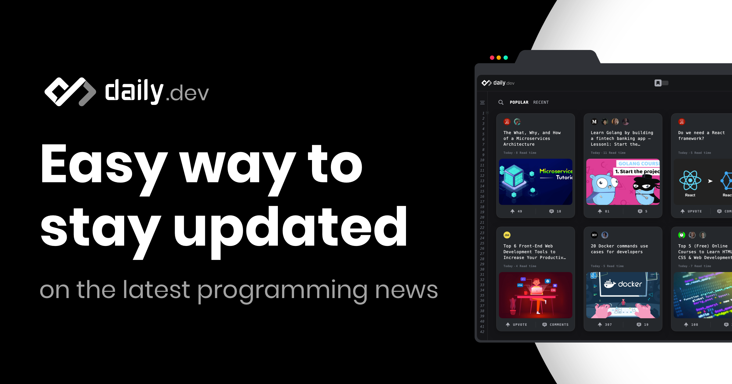 daily.dev | All-in-one coding news reader