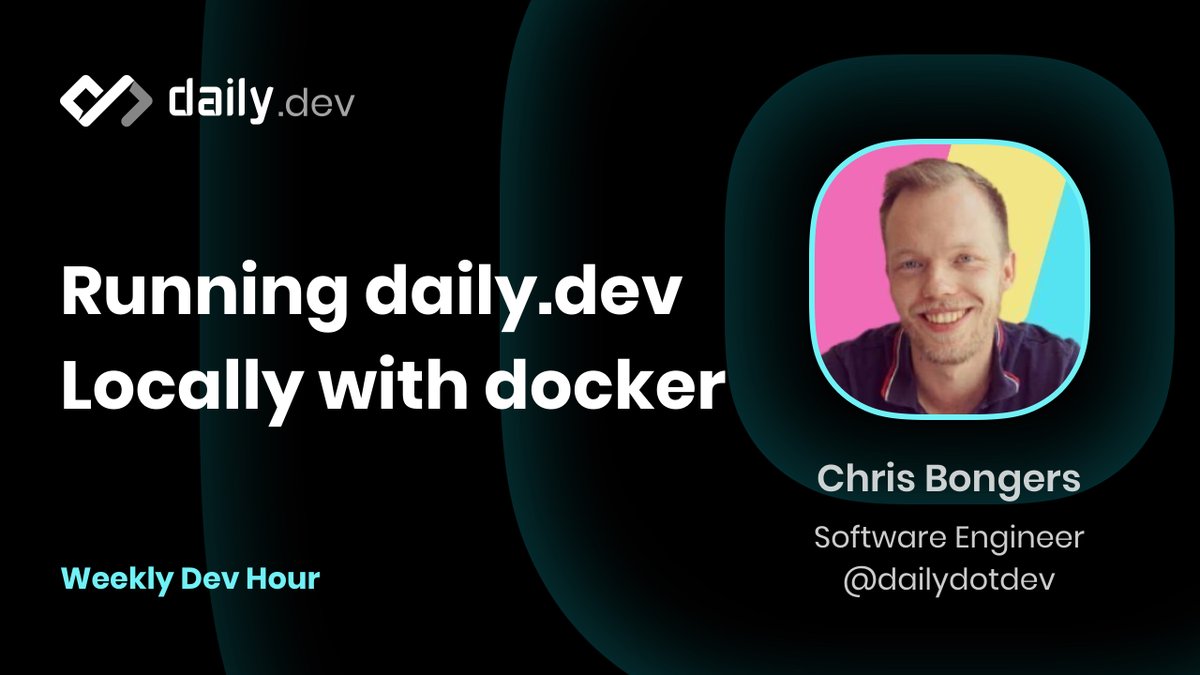 Running daily.dev locally with Docker